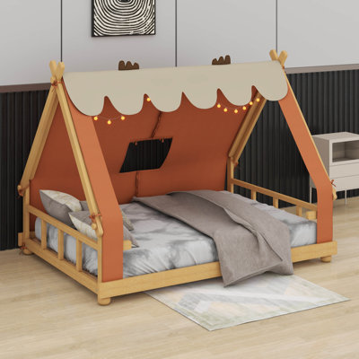 Full Size House Bed With Tent