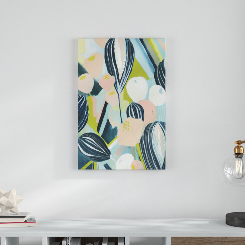 «Glow Garden II», peinture sur toile, H 30 po x l 20 po