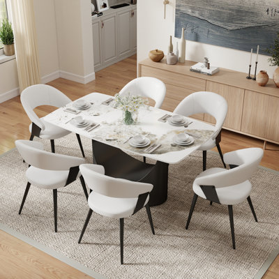Chaises de salle à manger rembourrées Modern