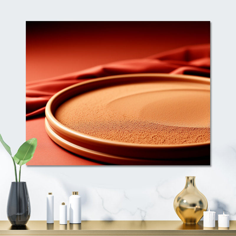 Red Sand Dunes Serenity - désert, art mural en métal, H 12 po x l 20 po x P 1 po