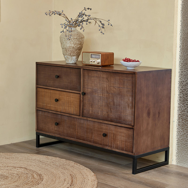 Buffet minimaliste de style européen, H 31,5 po x l 47,2 po x P 17,7 po