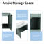 36 Inch Wall Mounted Bathroom Cabinet With Drop-Shaped Resin Sink And Soft Close Doors