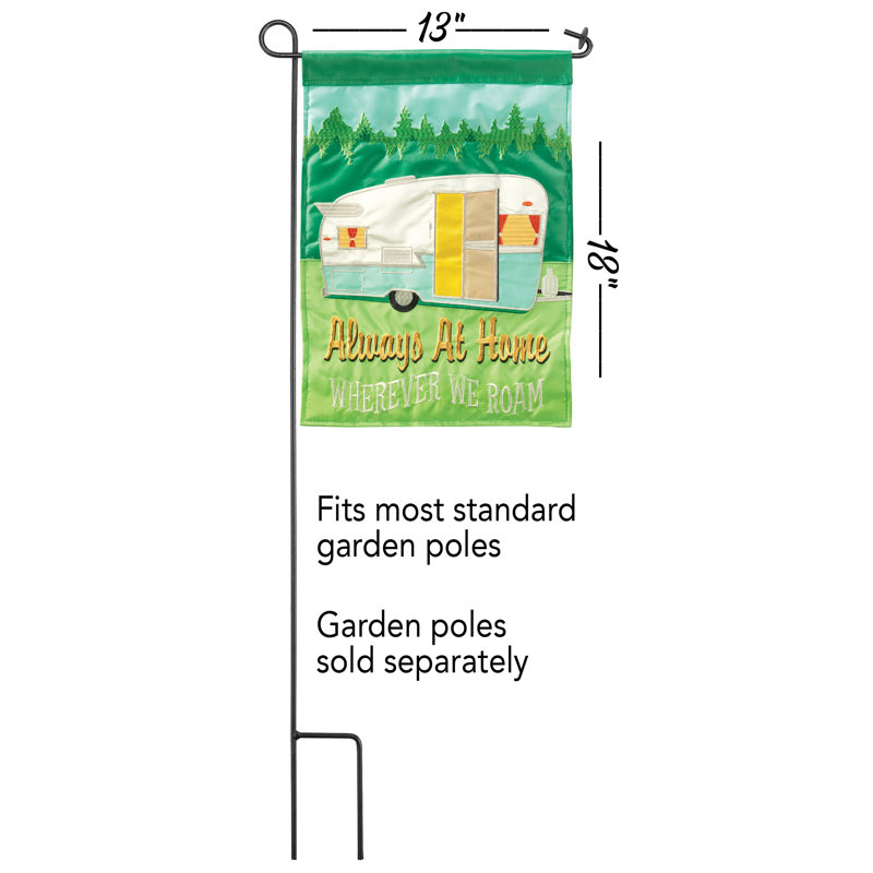 Drapeau de jardin en nylon 18 x 13 po Ejnar
