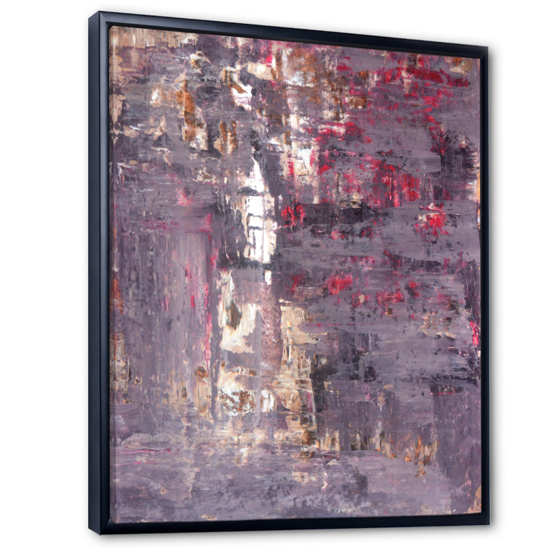 Art moderne gris et bleu II 2PT47737, Cadre noir, H 20 po x l 12 po x P 1 po