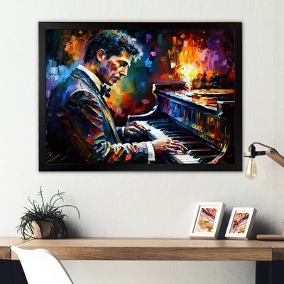 " Man Playing Piano III "