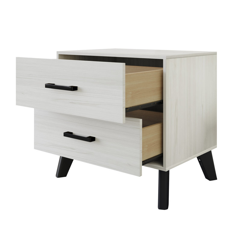 Ensemble de chambre à coucher 4 pièces Emery, Bleu / Gris pâle, Grand