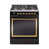 Glossy Black/Brass