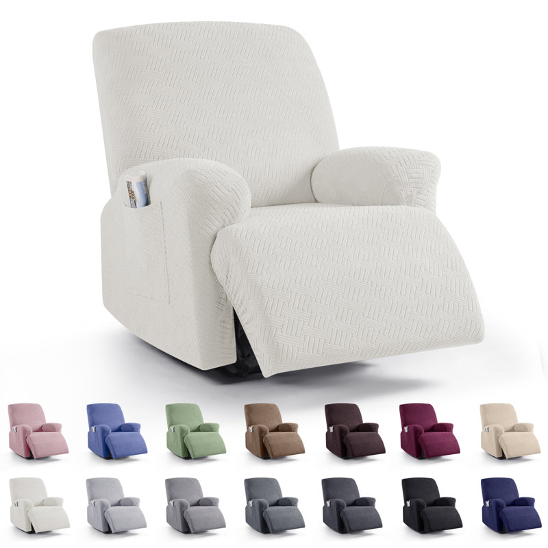Housse pour fauteuil inclinable avec poches Wald, Beige