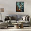 "Piano jouant un pingouin gris", art mural sur toile flottante par Ray Heere-1336262983-1336262976