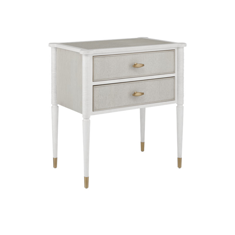 Aster 2 - Drawer Solid Wood Nightstand