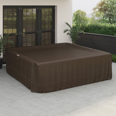 Mony General Purpose Patio Furniture Cover, Dark Cocoa, 100 Inch by Arlmont & Co.