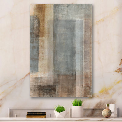 «Gray Meets Beige», reproduction d'art sur toile tendue