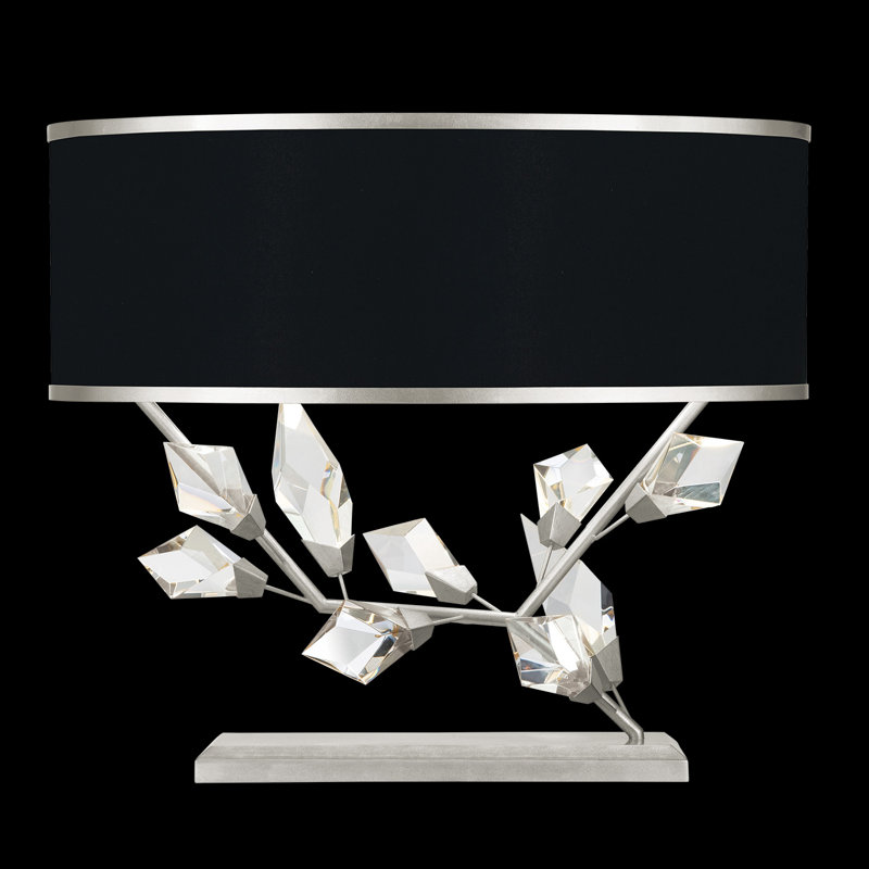 Foret Table Lamp, Silver, Black