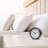 4-Inch Round Black Atomic Analogue Alarm Clock
