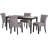 Ozias 6 - Person Four Leg Dining Set-48997034