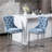 26" Counter Height Bar Stools Set Of 2, Modern Velvet Barstools With Button Back&Rivet Trim Upholstered Kitchen Island Chairs With Sturdy Chromed Metal Base Legs Farmhouse Bar Stools-880698402