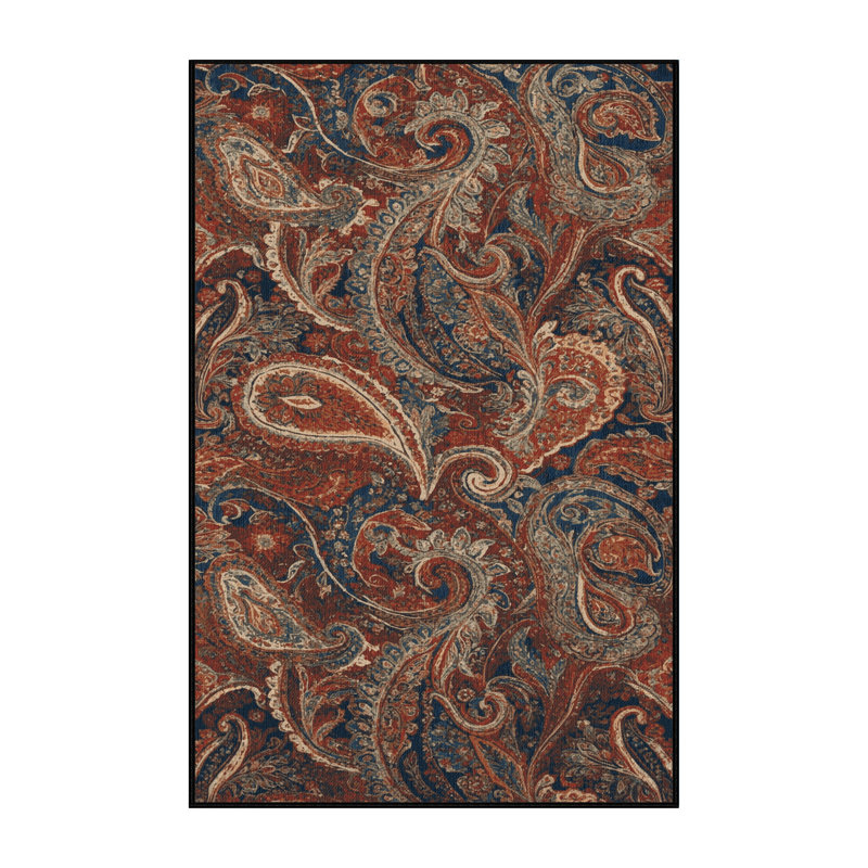 Tapis lavable Paisley Designs Farm, Tapis de couloir 2 pi x 5 pi