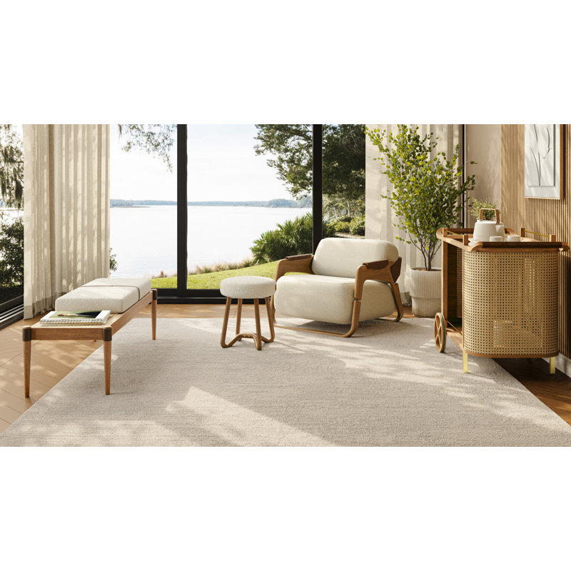 Loop Accent Stool, Noodles Natural/Nozes/Caramel