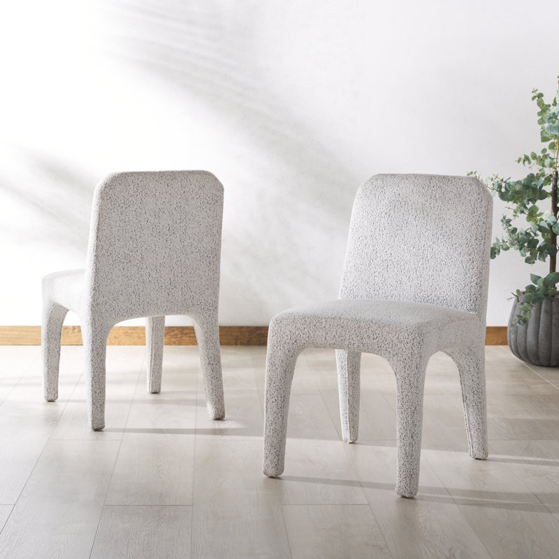 Chaise d'appoint Iyaas, Blanc / noir