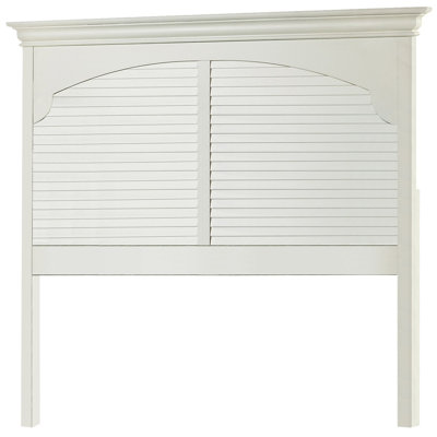 Neopolitan Full Louvered Panel Headboard Creamy White
