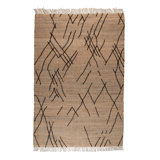 Ishank Abstract Area Rug in Beige/Black