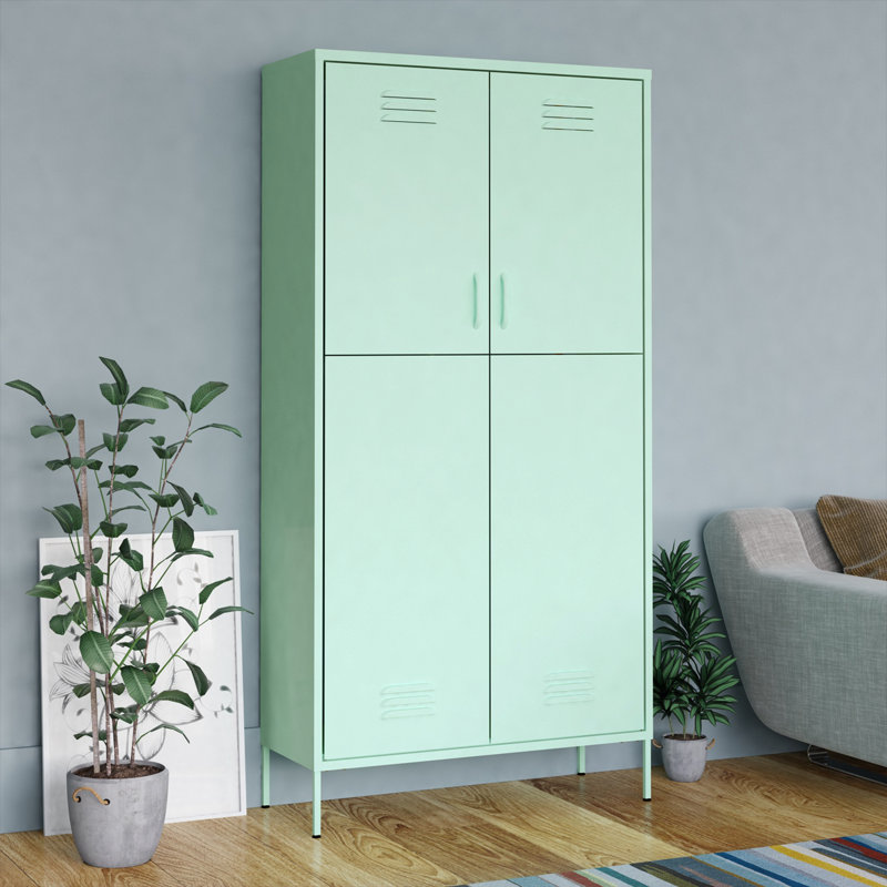 Organisateur de garde-robe pour garde-robe en acier, Menthe