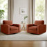 Fauteuil d'appoint pivotant de 36,2 po de largeur
