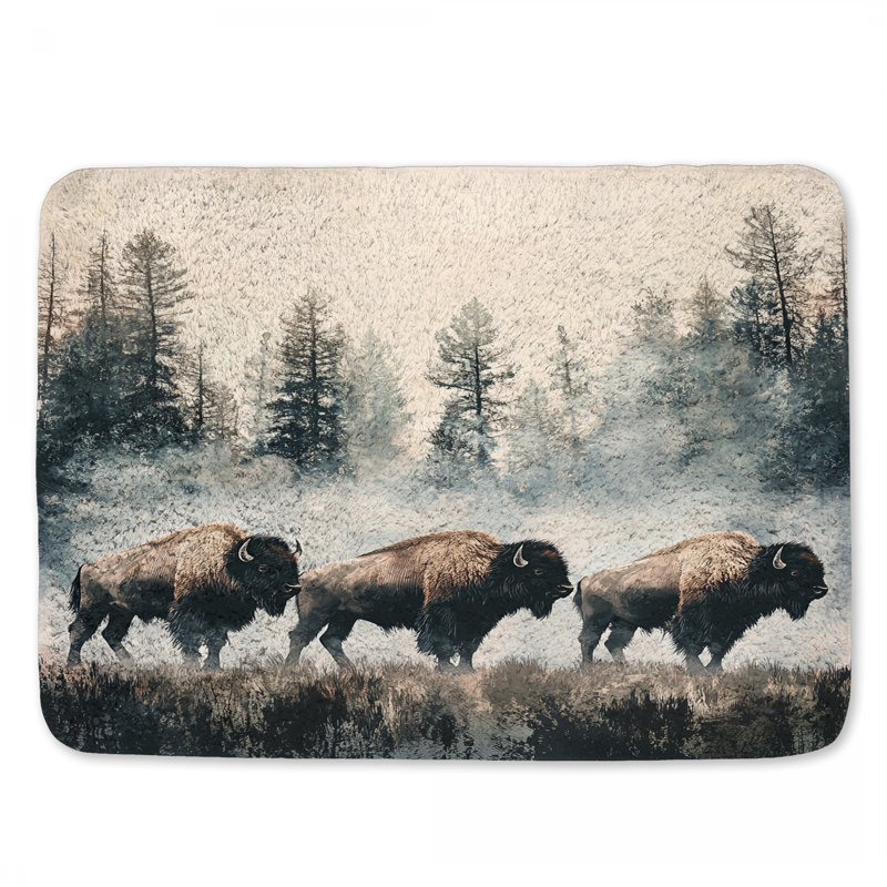 Tapis de bain Bison, L 24 po x l 17 po