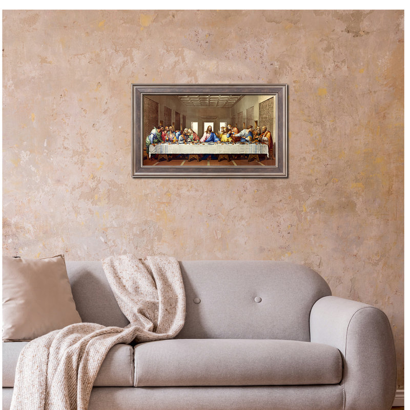 «The Last Supper» par Leonardo Da Vinci, reproductions d'art classiques du monde, estampe numérique encadrée pour décoration intérieure