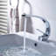 Chrome Bathroom Faucet,Faucet For Bathroom Sink, Single Hole Bathroom Faucet Modern Single Handle Vanity Basin Faucet