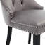 Miya Upholstered Velvet Dining Chair Button Tufted with Brushed Wood Legs Kitchen Lounge Chairs-663861864-663861648-663861650