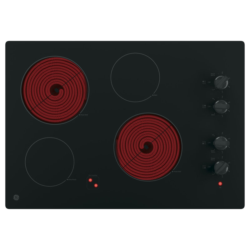Ge 30" Electric Smoothtop Cooktop Black - Jp3030dwbb, Black