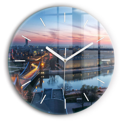 Glass Wall Clock