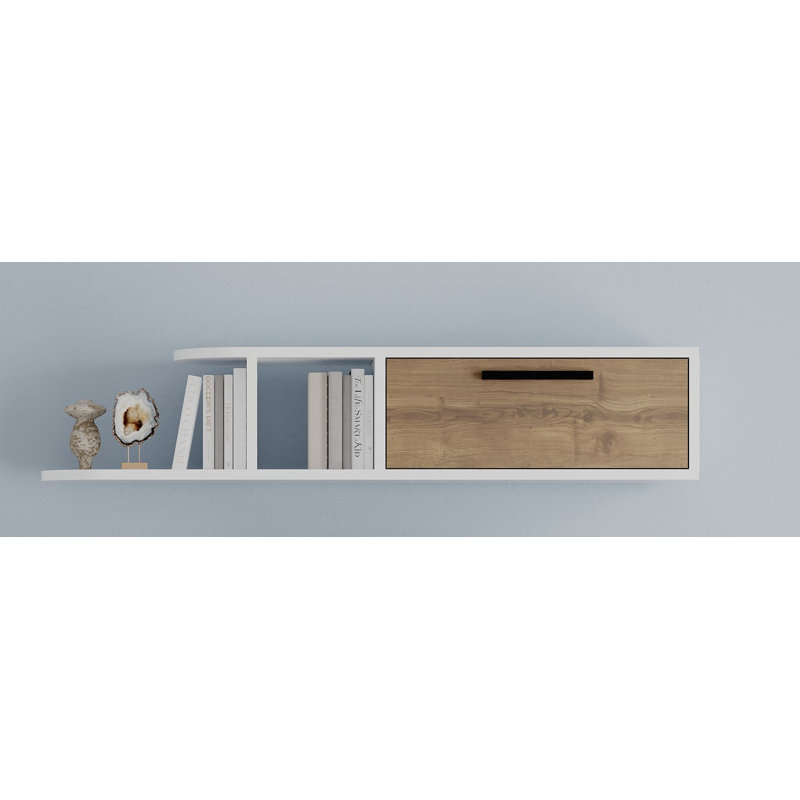 Floating Shelf, Grey/White