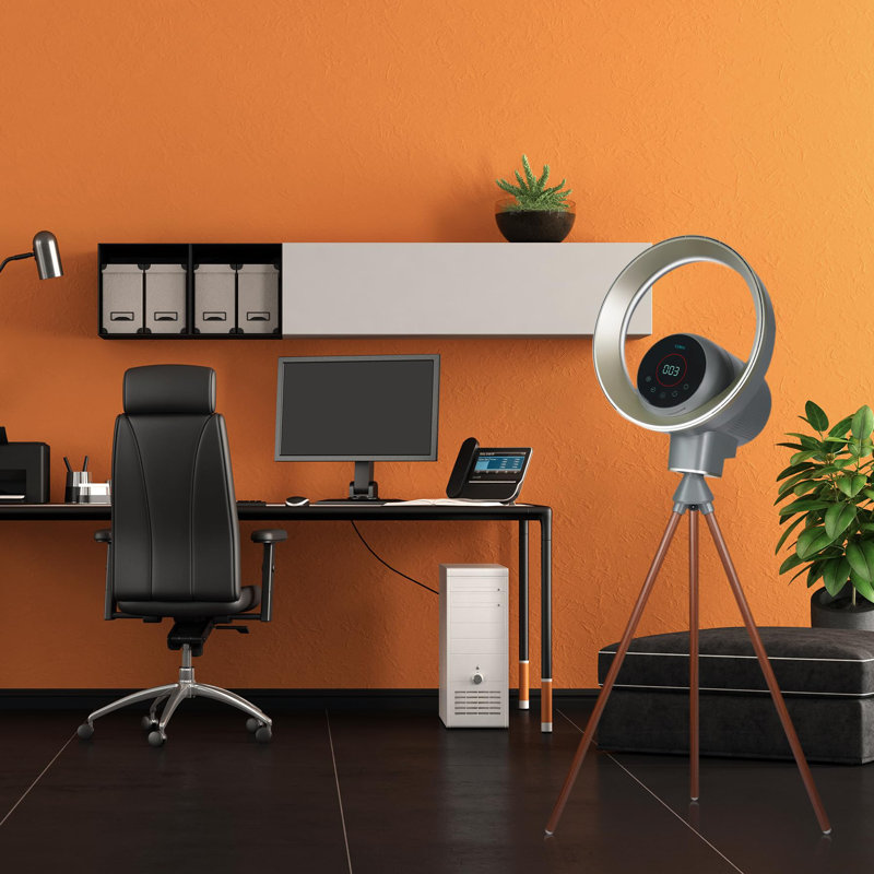 Vybra Halo Bladeless Smart Fan & Air Purifier with App & Remote Control - 9 Speeds with HEPA 13 Filter & UV Sterilisation, Adjustable Mood Lighting