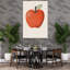 «Fresh Red Apple Bold Classic Modern Fruit Landscape», reproduction d'art murale-129771675