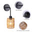 Allenbac Farmhouse Rattan Dimmable Armed Sconce