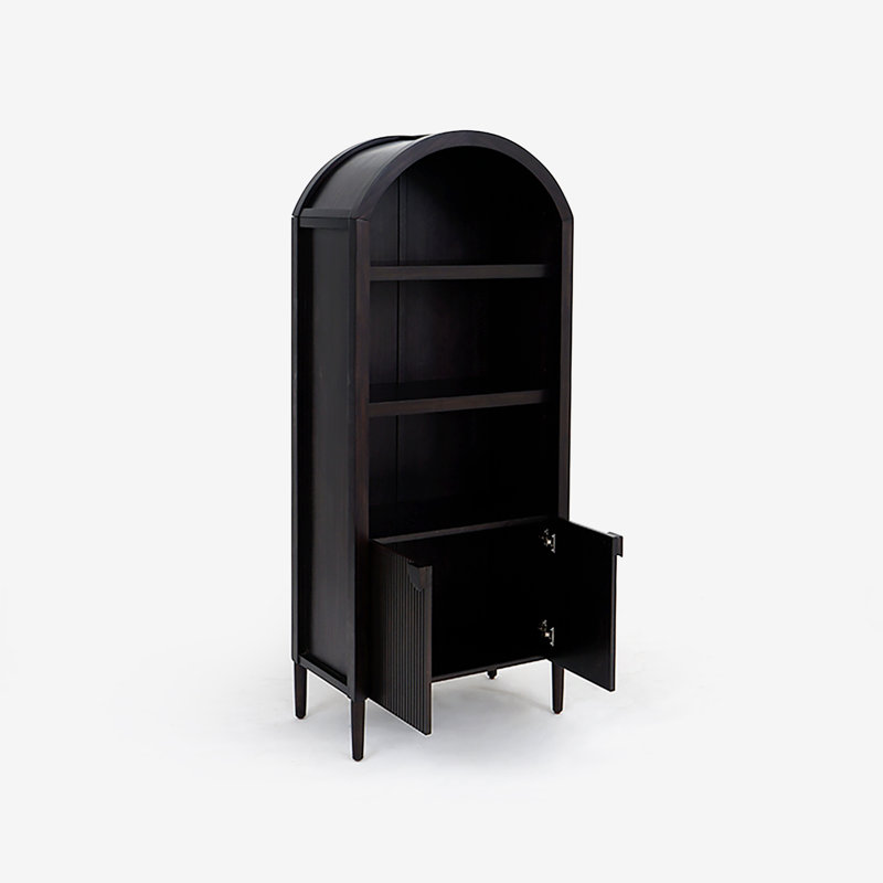 Javon - Vitrine arquée, Noir