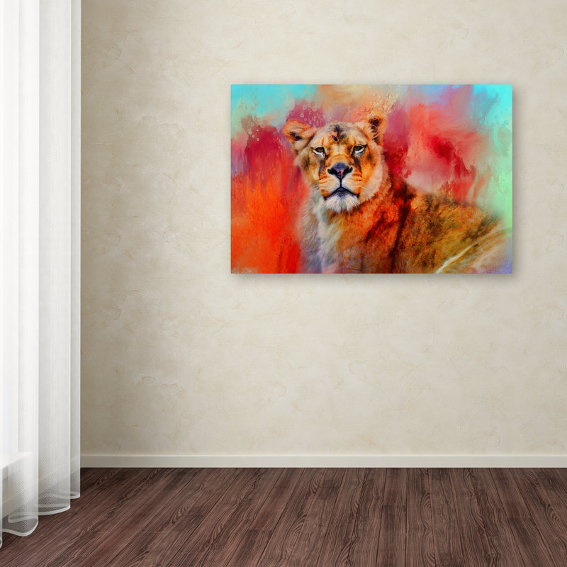 « lionesss », reproduction d’impression sur toile tendue, H 22 po x l 32 po