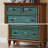 Blue Solid Wood Accent Cabinet