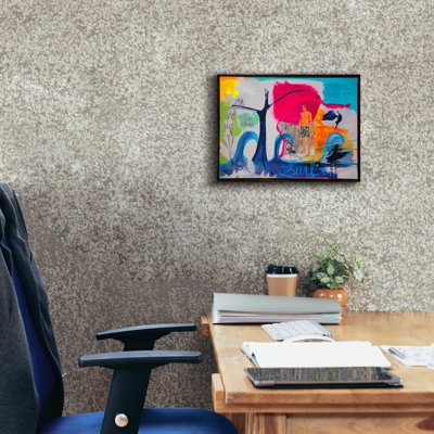 «Red Barrel Studio®« 1111 Dougie Digs Through »par Zwart, art mural sur toile