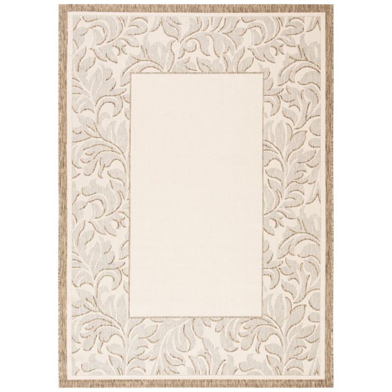 Tapis d'intérieur / extérieur à fleurs Herefordshire Performance, Rectangle 6 pi 7 po x 9 pi 6 po
