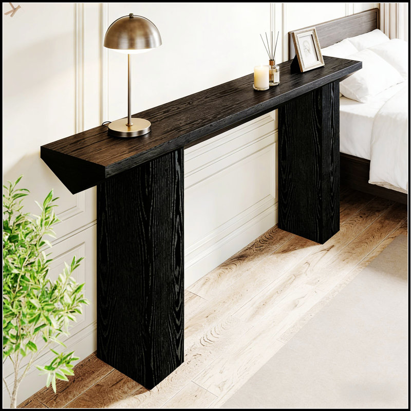 Triangular-Shaped Design Console Table, Sofa Table, Modern Entryway Table With Sleek Aesthetic And Versatile Functionality