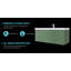 Meuble-lavabo flottant 48 po avec comptoir en acrylique 48 po | Armoire en bois cannelée-670065537-670065538