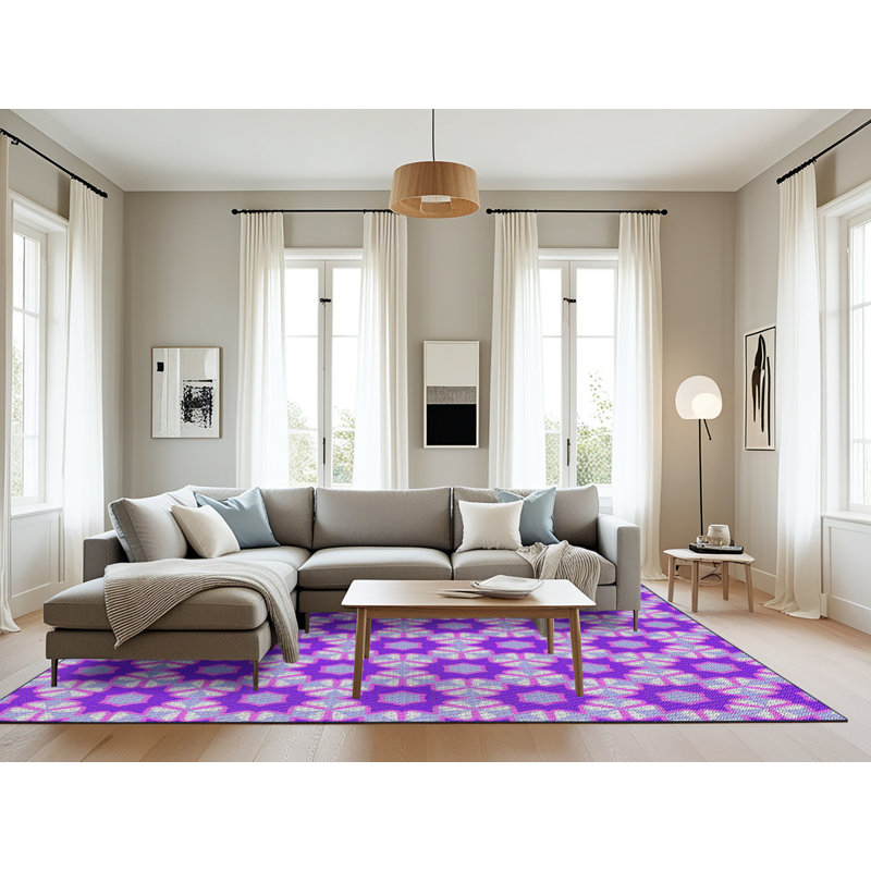 Tapis indigo Power Loom, Rectangle 8 pi x 10 pi