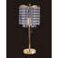 20,25 "Lampe de table haute en métal" Glam Deco "avec finition dorée et accents de cristal