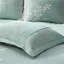 Housse de couette pour lit double / grand 100% coton - Ravissante broderie corail et bordure à bord double / grand, avec pièces élégantes