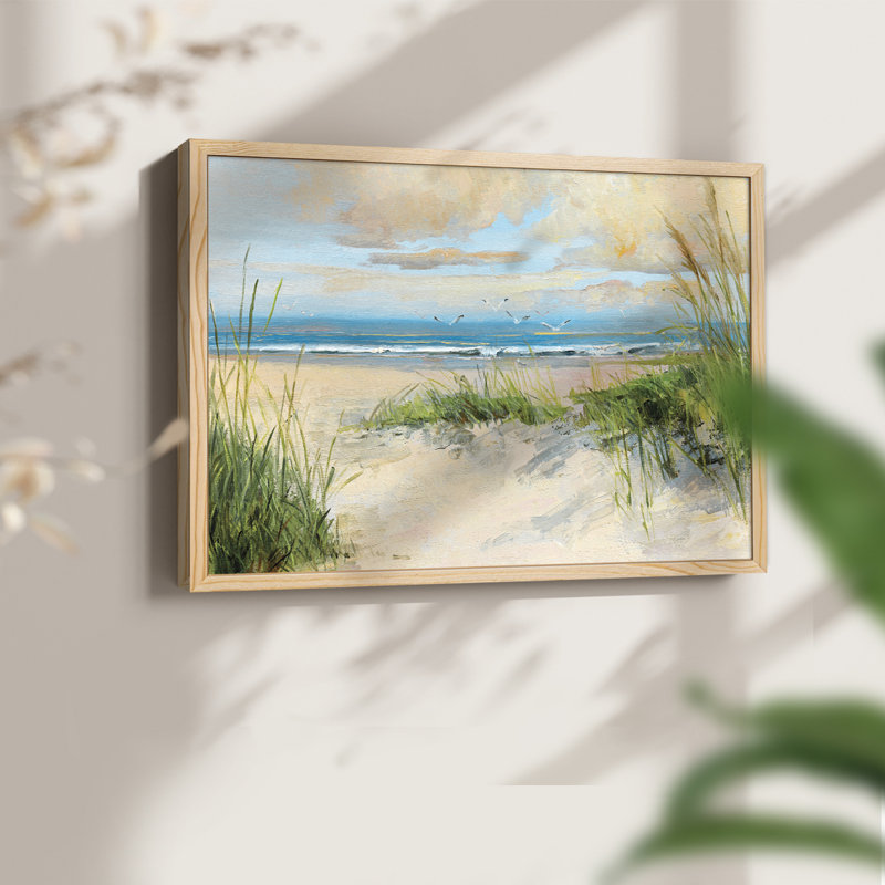 Catching The Wind -Framed Print - Restickable, 8" H x 10" W, Natural