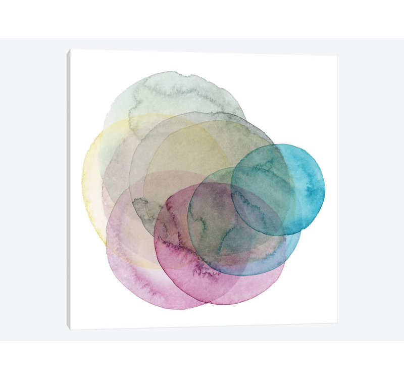 « evolution des planètes ii », impression sur toile, H 12 po x l 12 po x P 0,75 po, Toile tendue, Pas de tapis