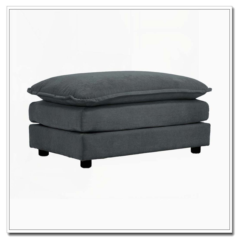 Repose-pieds en chenille, Gris